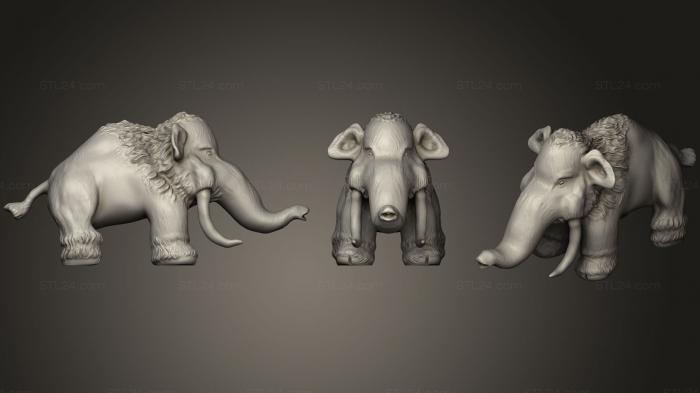 Animal figurines (WOOLYM~1, STKJ_1631) 3D models for cnc